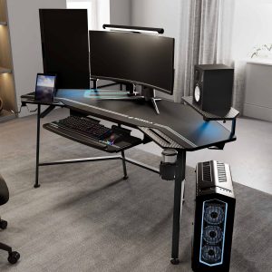 Aero Wing Shaped Studio Desk (73x23)