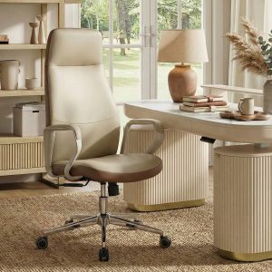 Clara. Faux Leather Executive Ergonomic Office Chair
