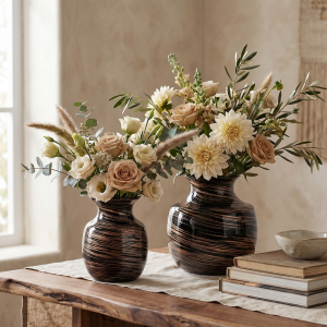 HD-02. 7.5''/9''H. Rustic Vase
