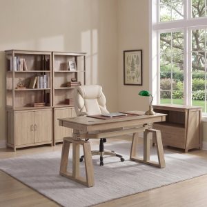 Executive Office Set??Ark EL Standing Desk. Chair & Storage