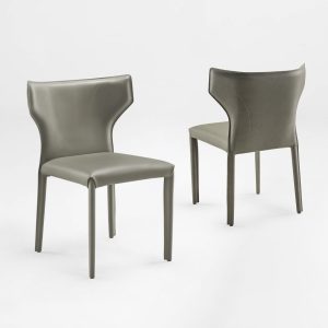 Majestic. Dining Side Chairs Set of 2. Gray