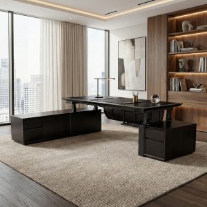[Coming Soon] Zen Classic Executive Standing Desk with Cabinets Set(86x39)