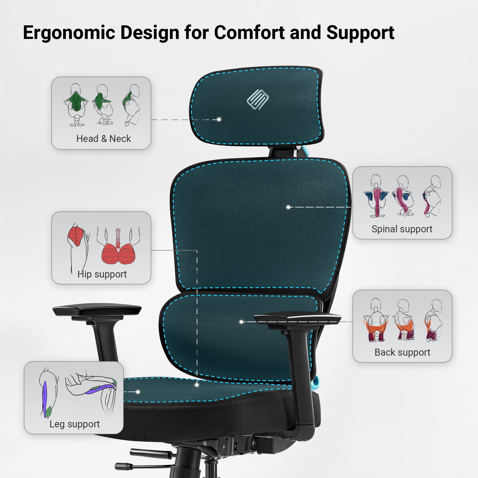 Axion. Ergonomic Hybrid Chair - Image 9