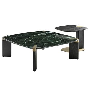 39 Prada Green Rectangle Coffee Table with Side Table Set