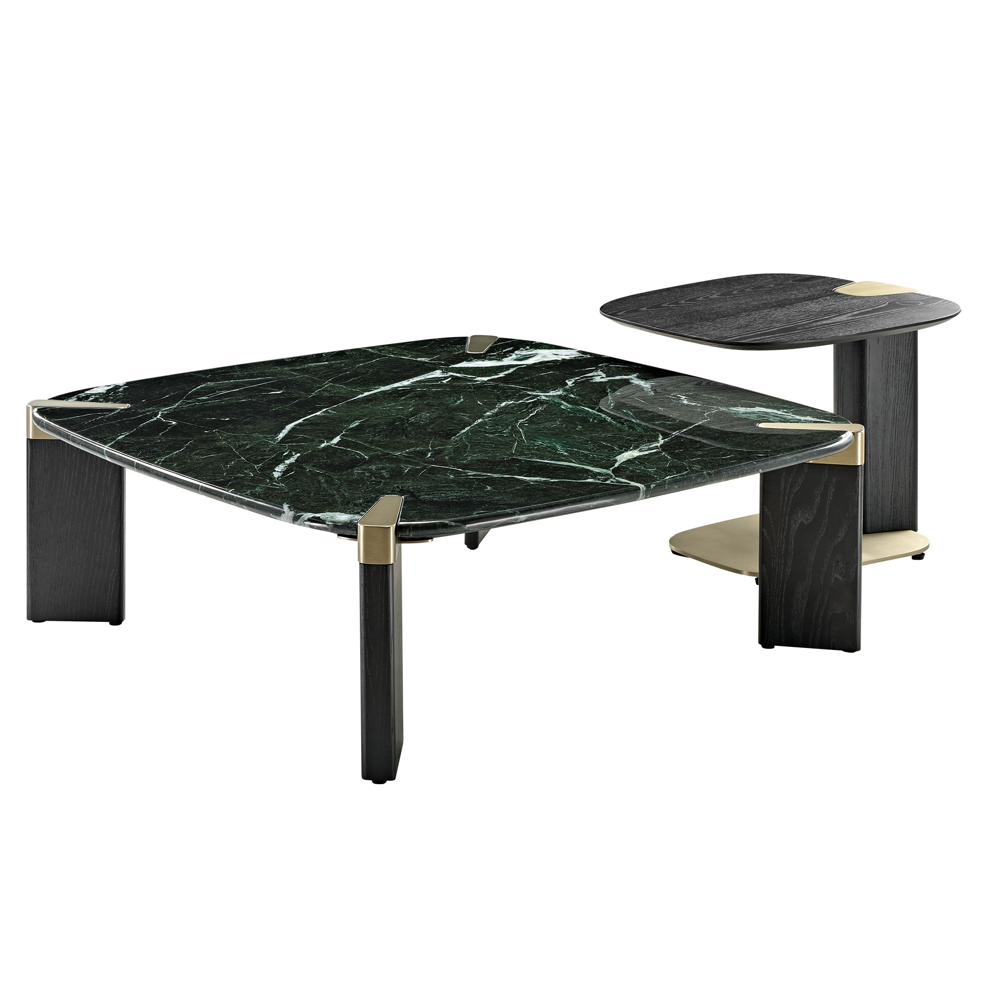 39 Prada Green Rectangle Coffee Table with Side Table Set