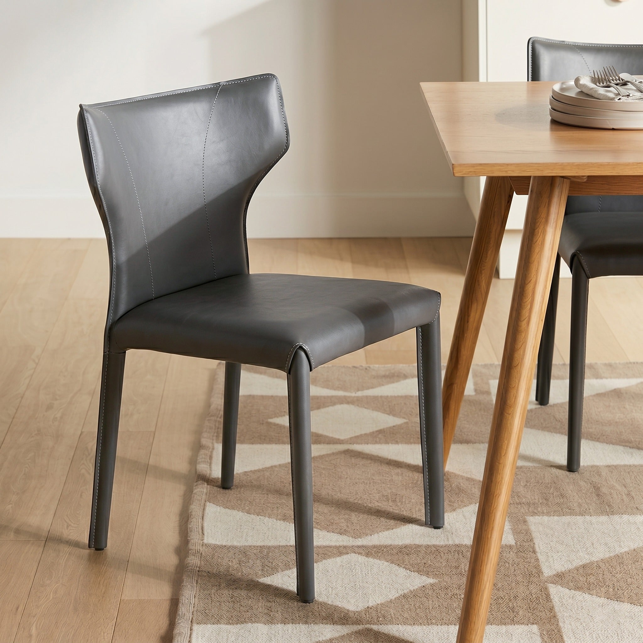Majestic. Dining Side Chairs Set of 2. Gray - Image 3
