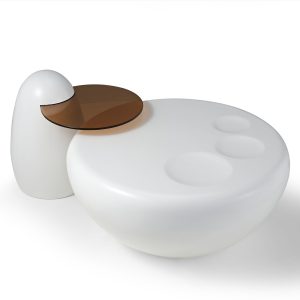 33 Abstract Cat Claw Coffee Table With Penguin Side Table Set