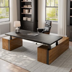 Zen Pro Series. 87/72 Executive Standing Desk with Cabinets Set