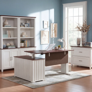 Executive Office Set??Ark ES Standing Desk. Chair & Storage