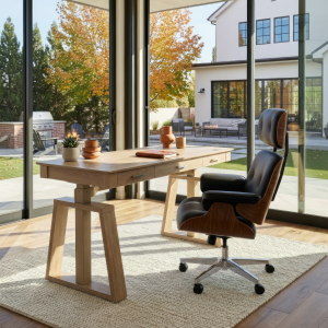Executive Office Set??Ark EL Standing Desk & Executive Office Chair