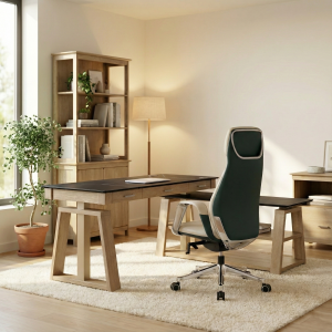 Executive Office Set: Ark EX Standing Desk. Chair & Storage
