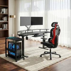 Professional Set: Aero Pro Standing Desk. Chair & Accessories